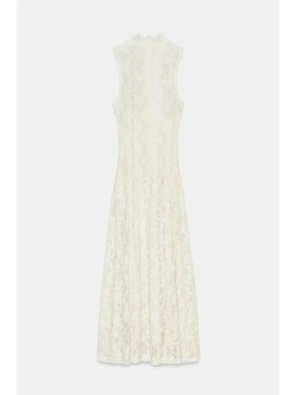 ZARA LONG LACE DRESS - Picture 6 of 7